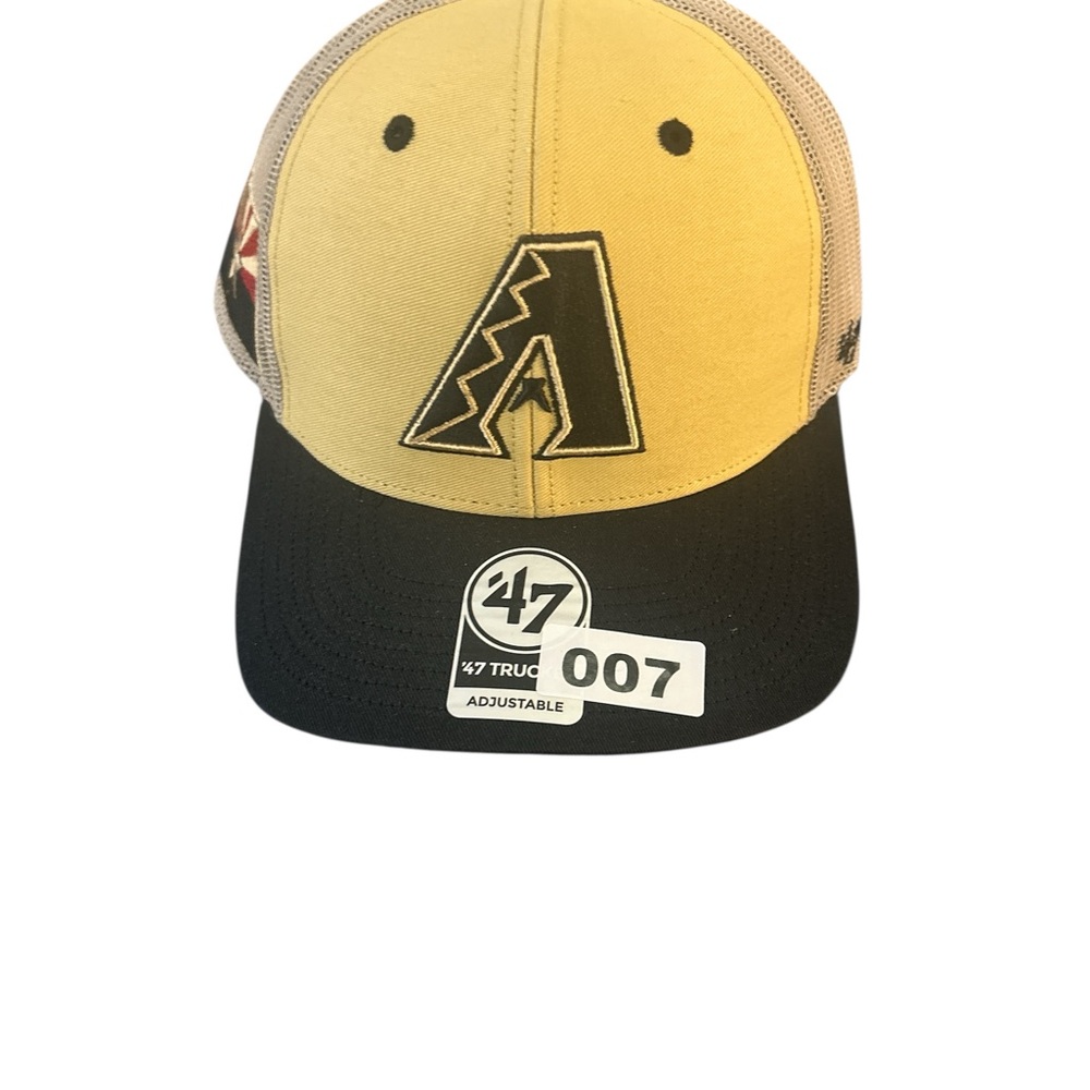 Yellow and Black Adjustable Cap